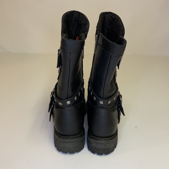 Harley-Davidson Adrian Black 8-Inch Boots size 7 - Picture 5 of 11